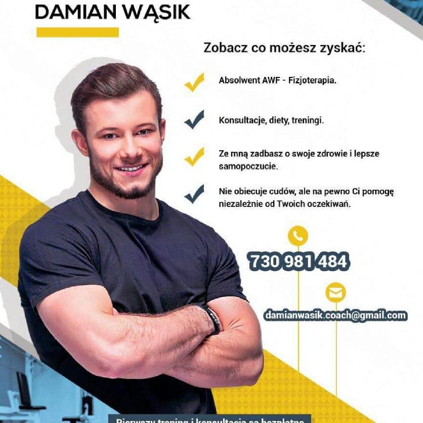 Damian Wąsik Personal Trainer&Coach, Bolesława Limanowskiego 8B, 02-903, Warszawa, Mokotów