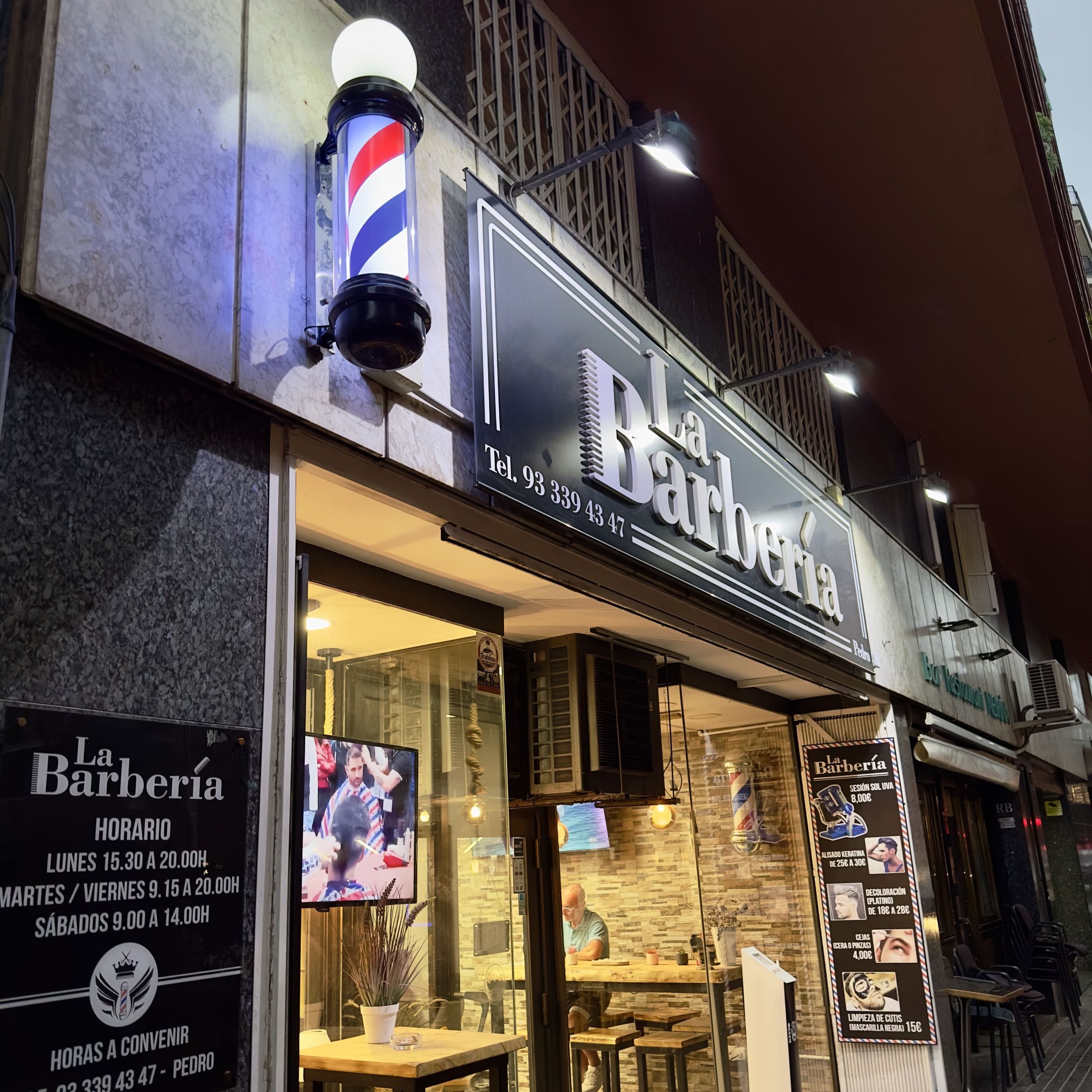 La Barbería de Pedro, Avinguda de Madrid, 64, 08028, Barcelona