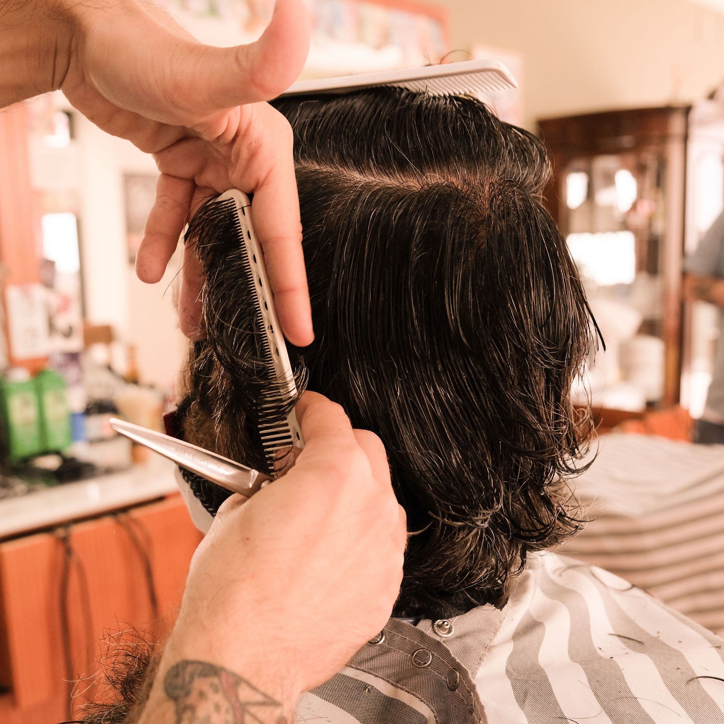 Corte pelo largo | Long hair cut portfolio