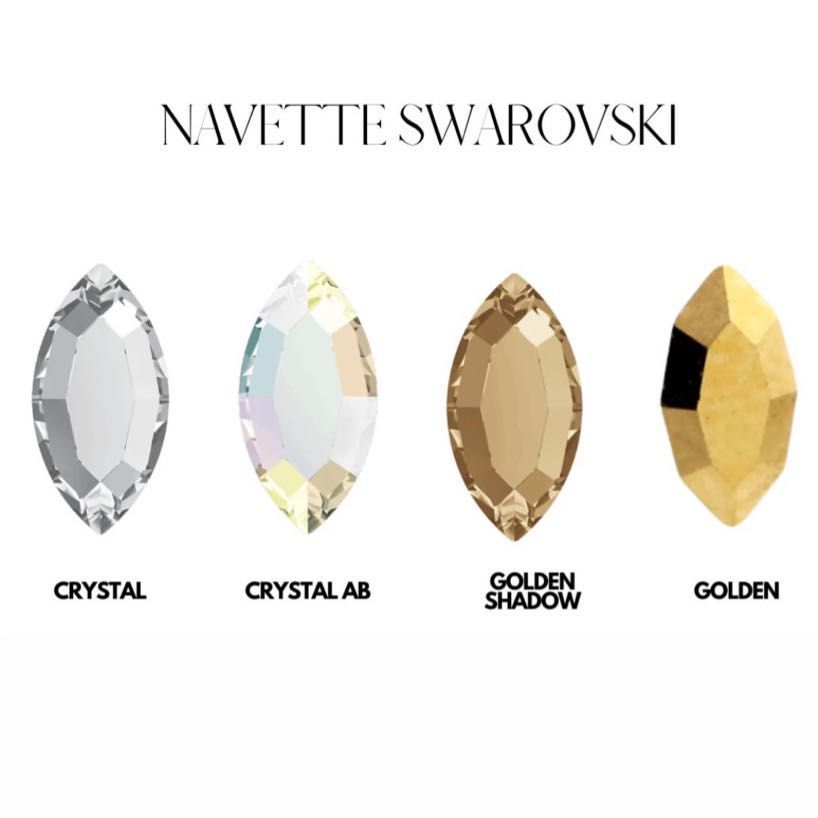 Cristales Swarovski formas Lágrima Color AB portfolio