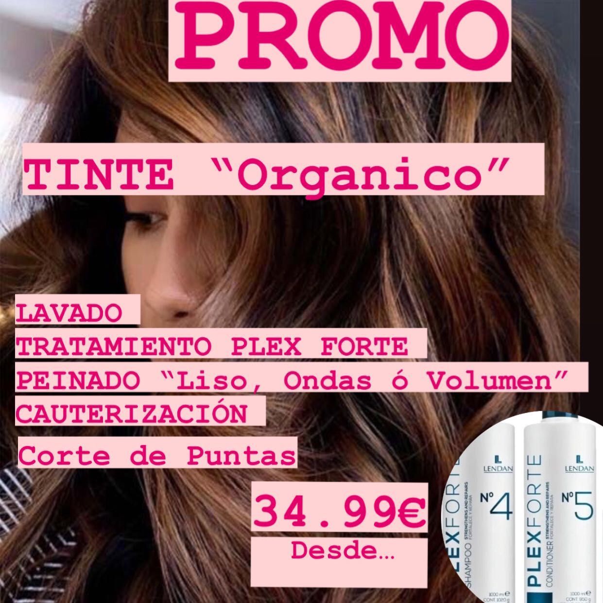COLOR “Tinte Orgánico” + PLEXFORTE + Corte Punta portfolio