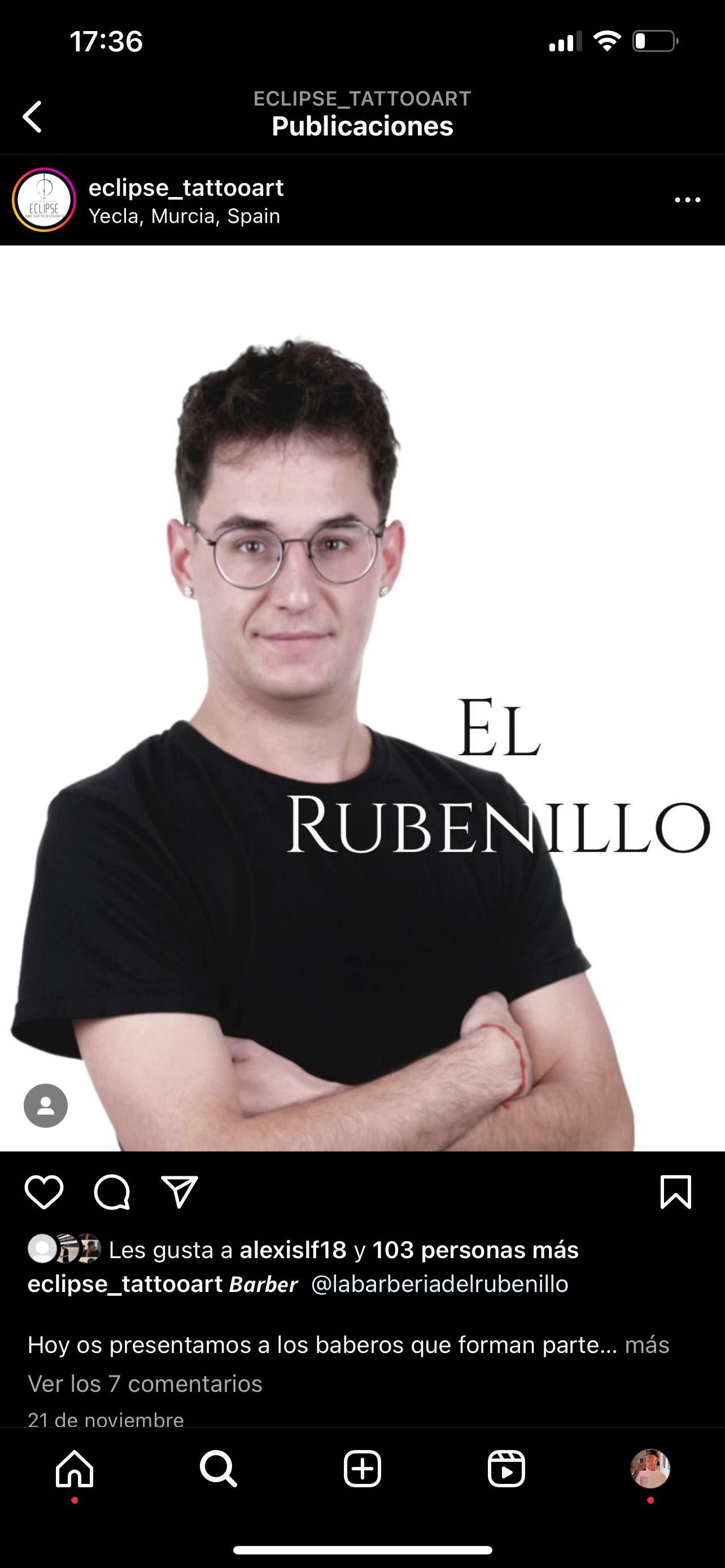 El Rubenillo - ECLIPSE  ART TATTOO STUDIO