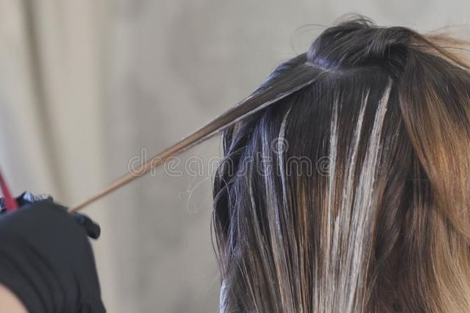 Porfolio de mèches brushing cheveux très long