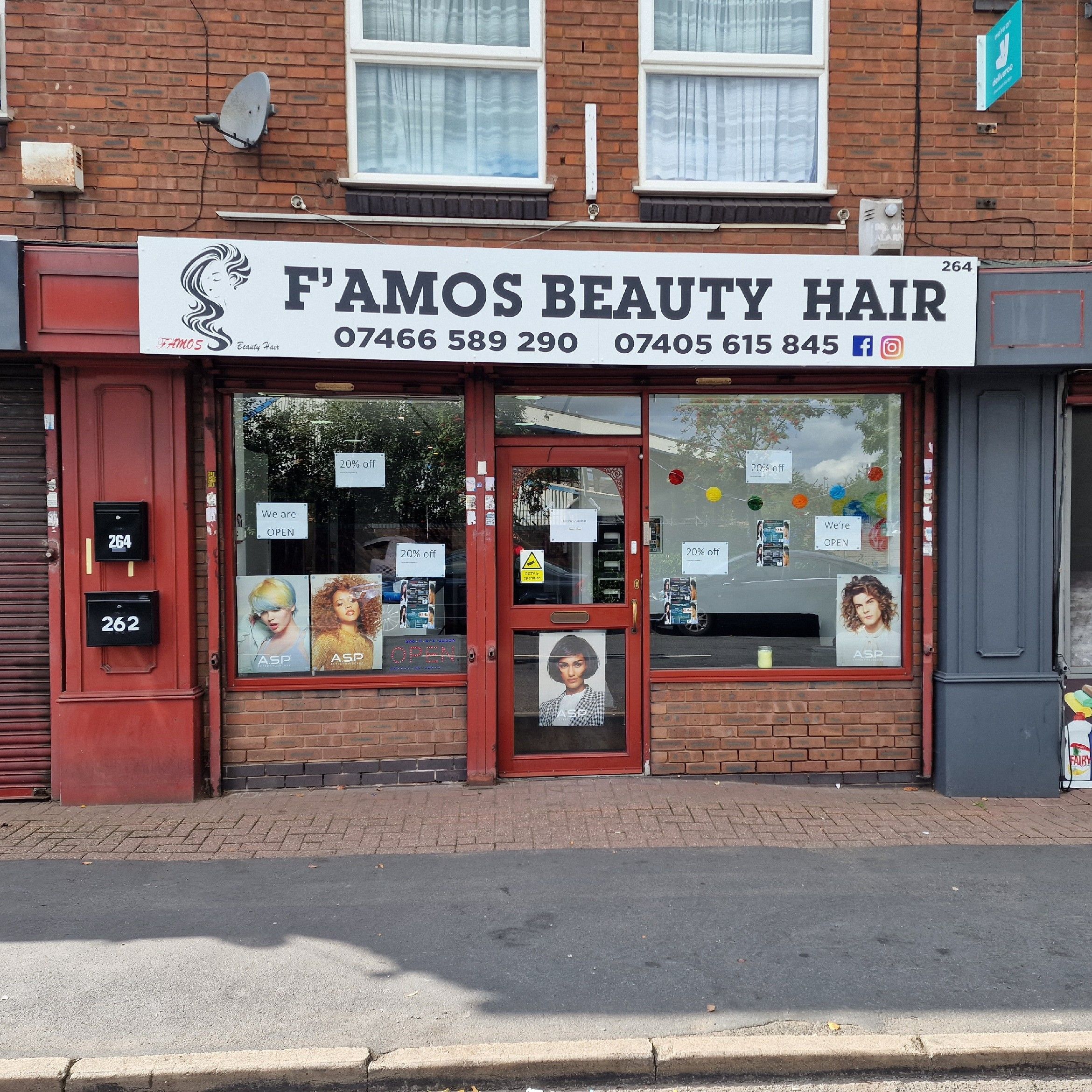 F'Amos Beauty Hair, 264 Whitehall Road, DY4 7EX, Tipton
