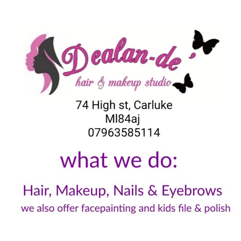 Dealan-de Hair and Makeup Studio, 74 High Street, ML8 4AJ, Carluke