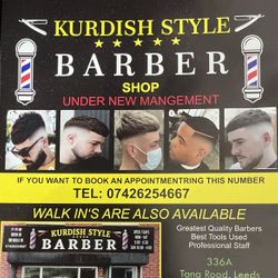Kurdish-Style-Barber, 336a Tong Road, LS12 3TN, Leeds