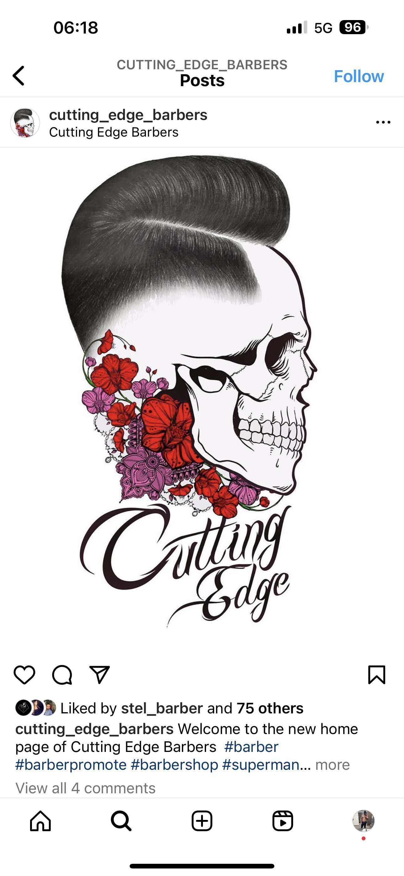 Nick Pastellis at Cutting Edge Barbers, 11 Queen Annes Place, EN1 2QB, Enfield, Enfield