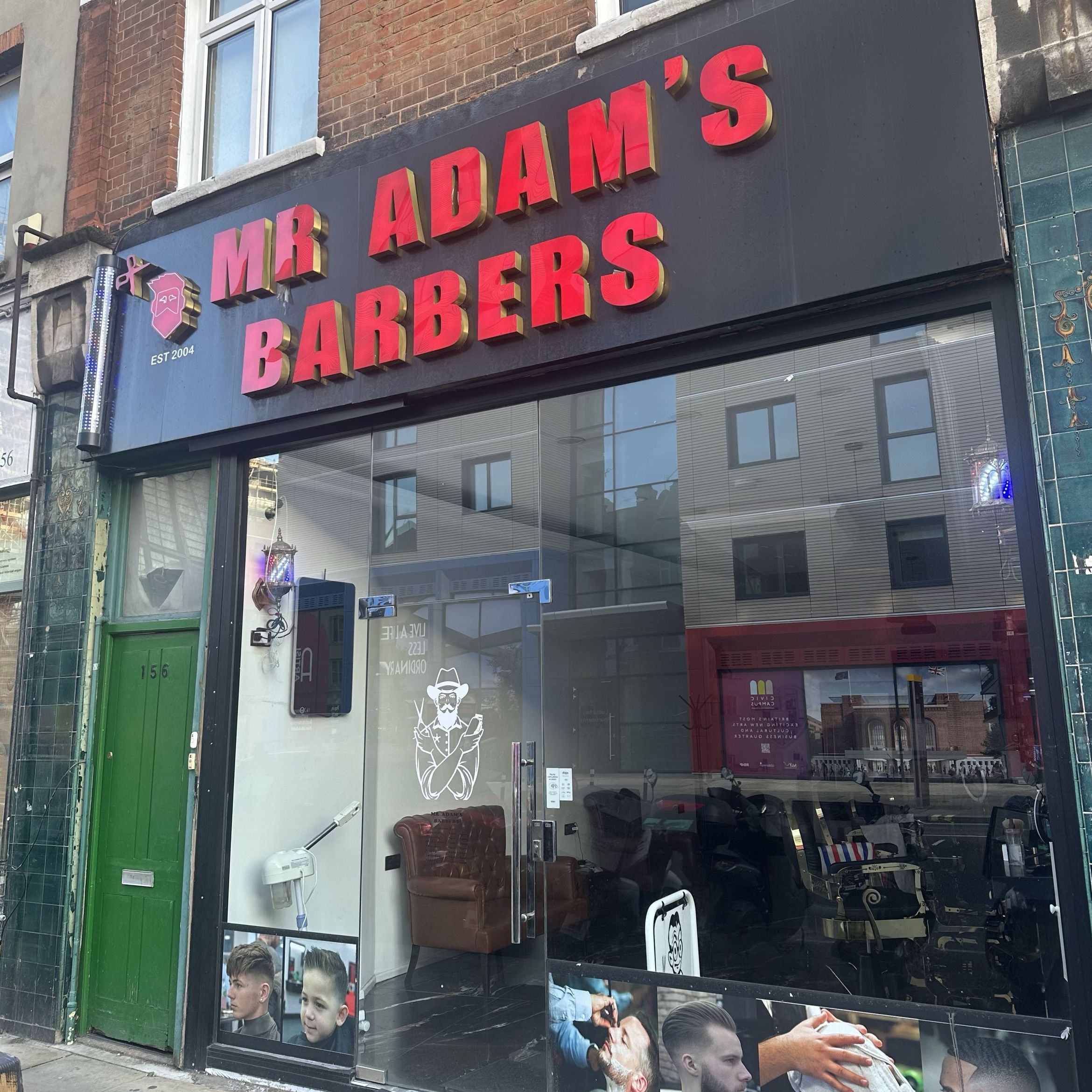 MR ADAMS BARBERS, 156 King Street, In front the buss stop, W6 0QU, London, London