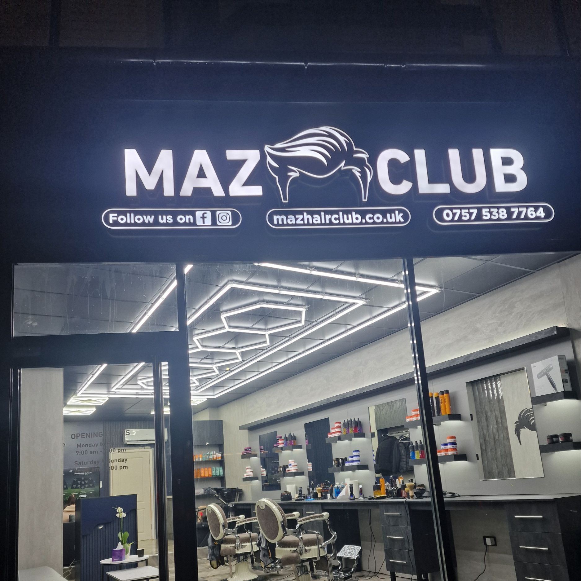 Maz hair club, 557 Chester Road, M16 0QW, Manchester