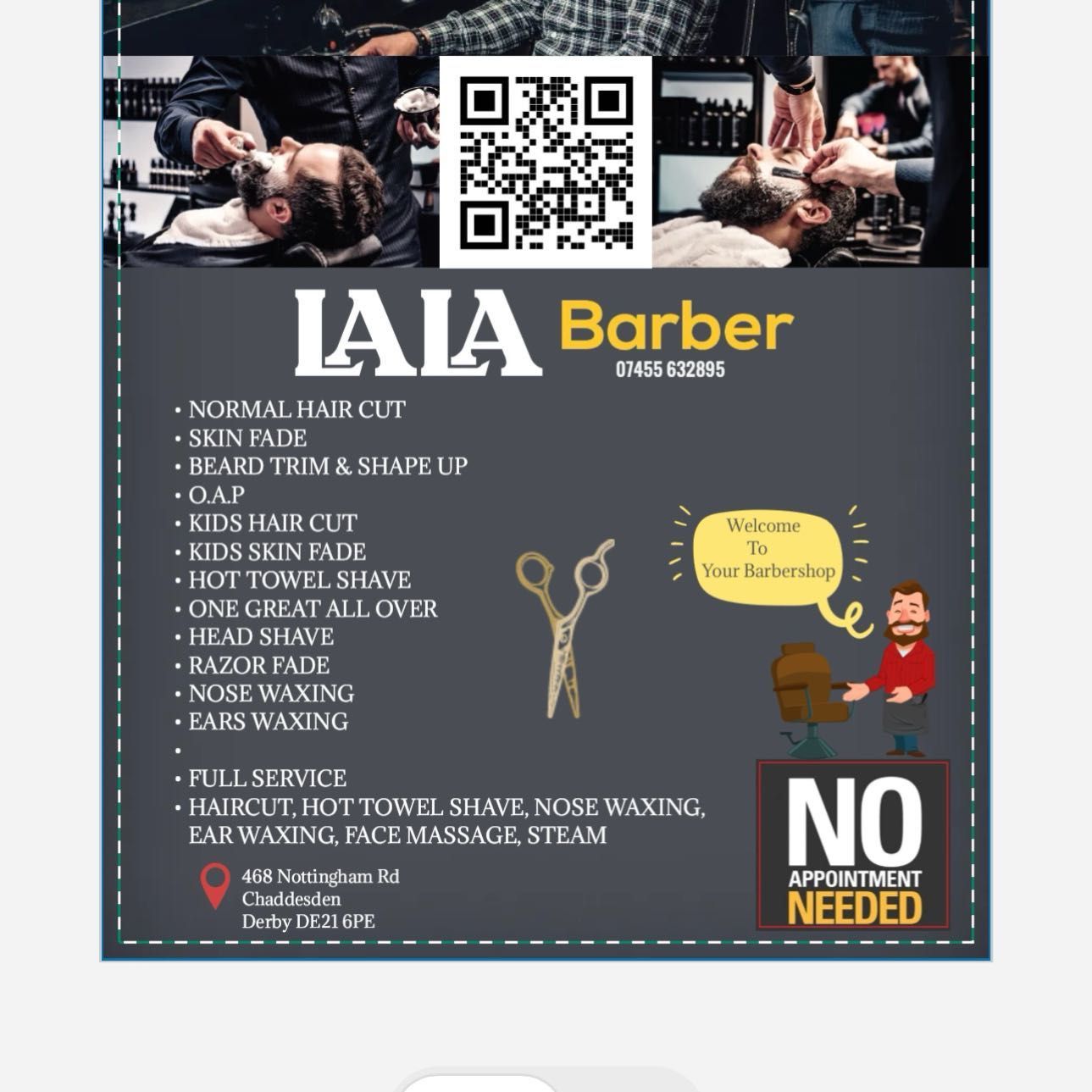 LALA Barber, Nottingham Road, Derby