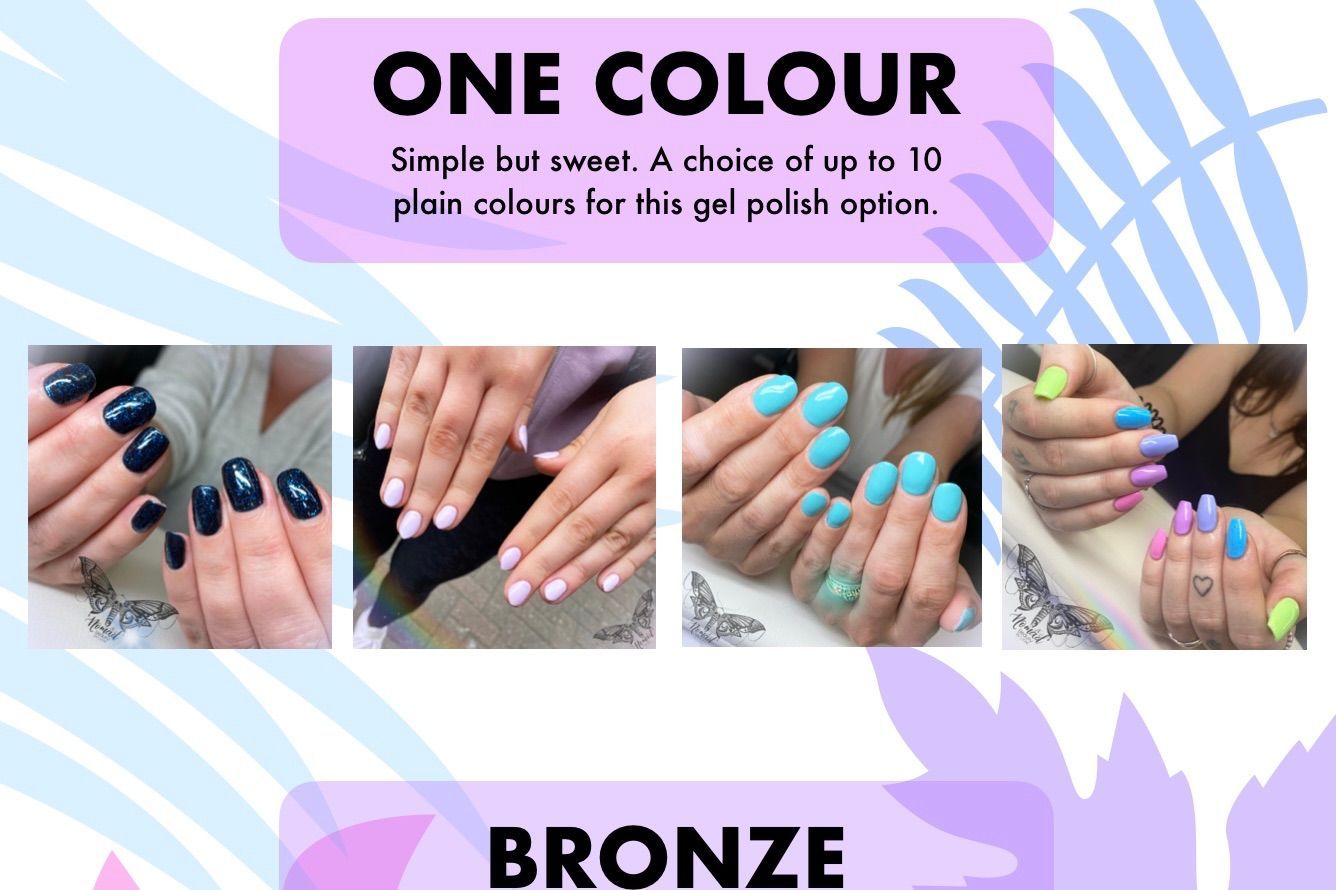 One Colour Acrylic Extensions + Removal portfolio