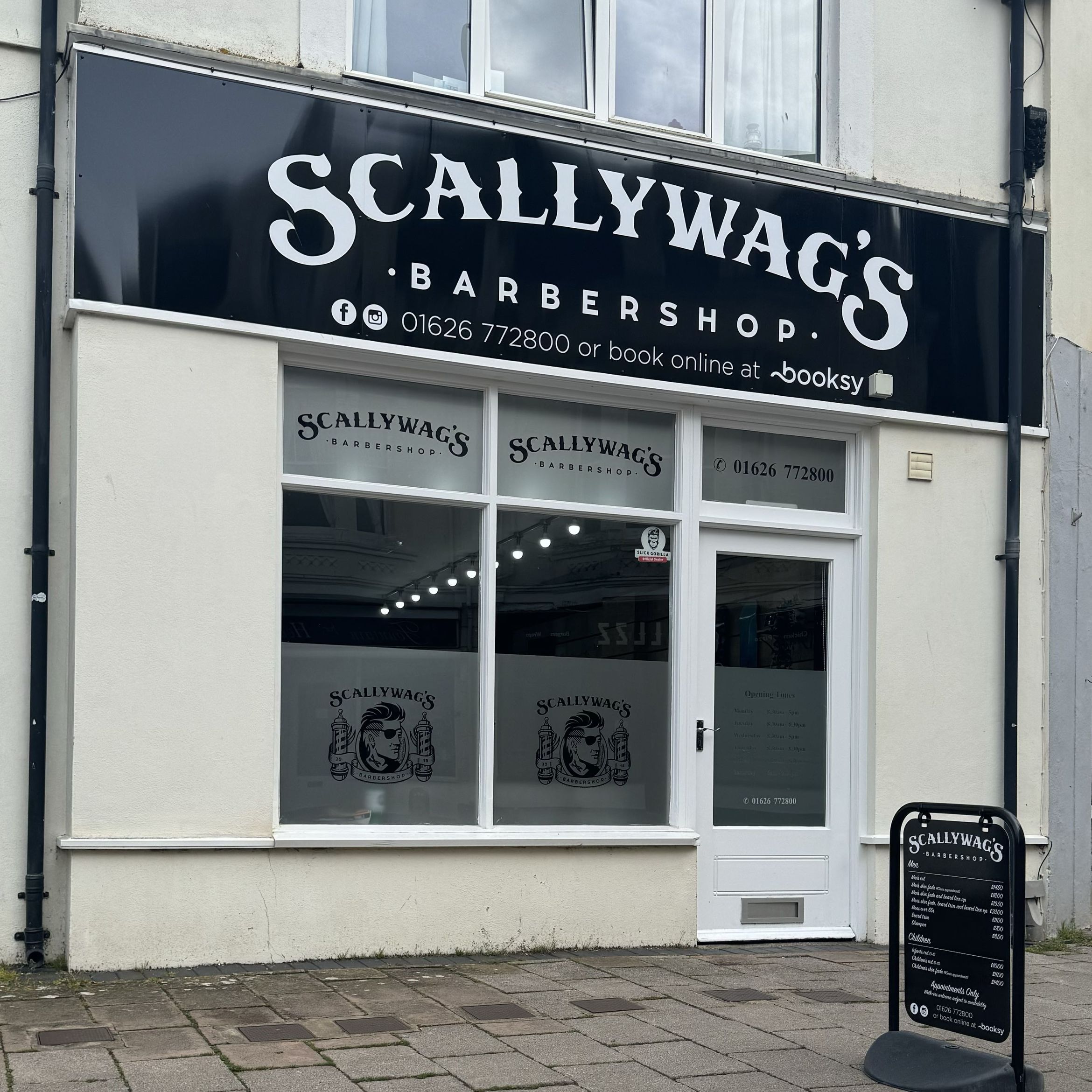 Scallywags barber shop, unit 1 fountain court, little triangle, TQ14 8FP, Teignmouth, England