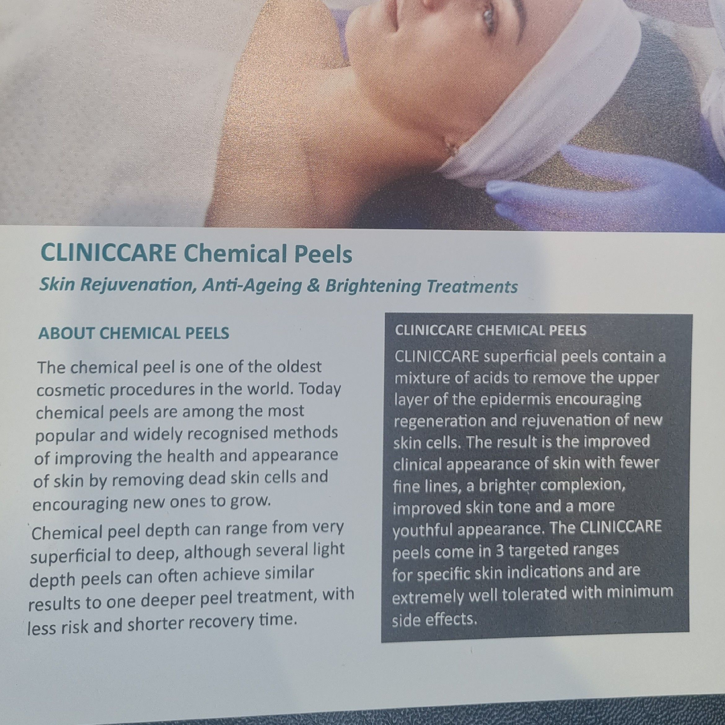 CLINICARE CHEMICAL PEELS Inc Face Mask portfolio