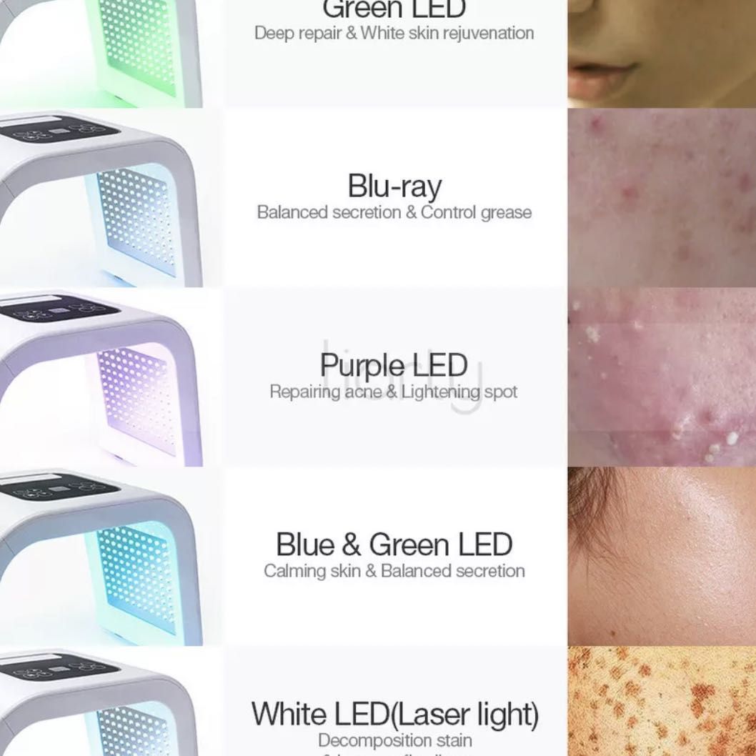 LED light therapy facial portfolio