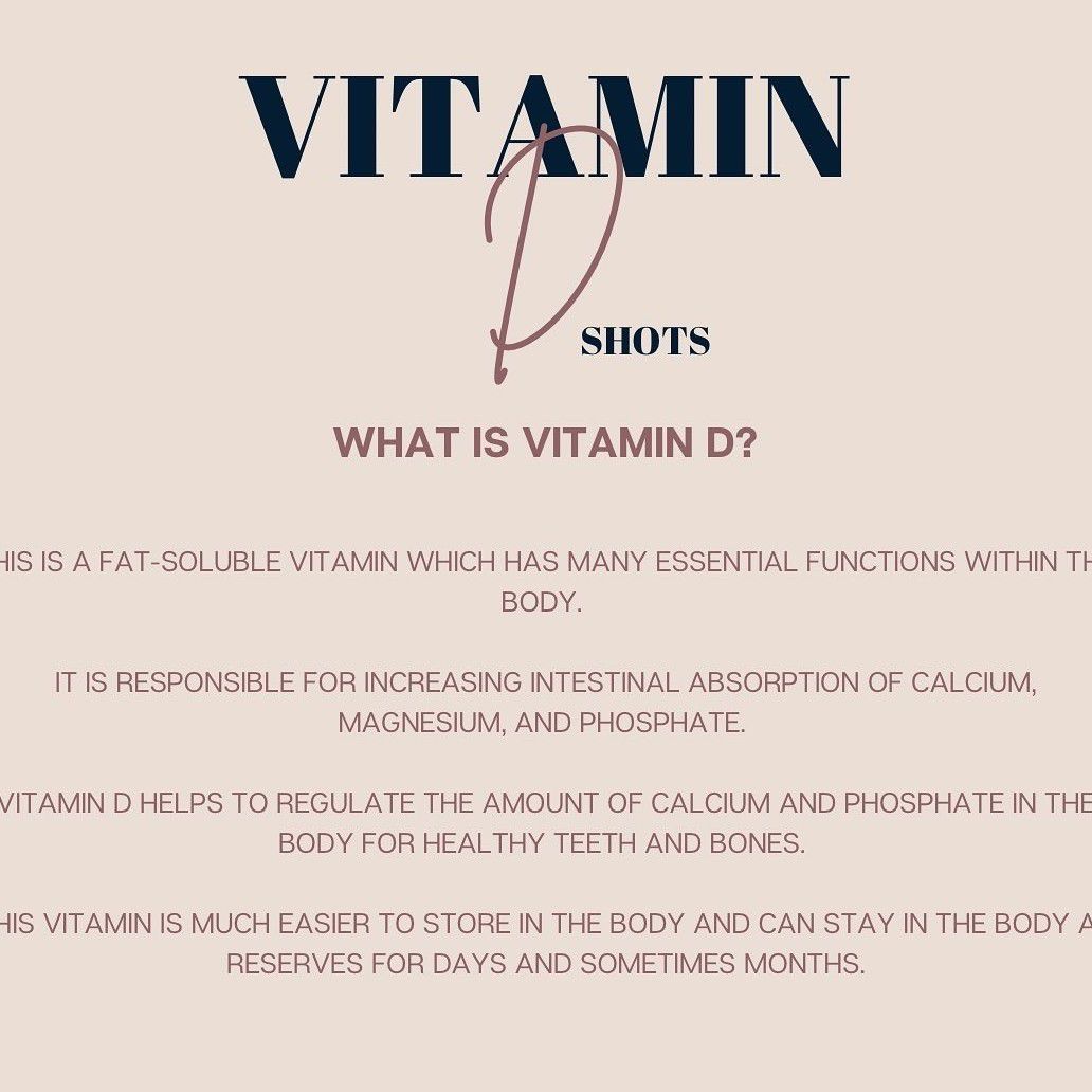 Vitamin D injections portfolio