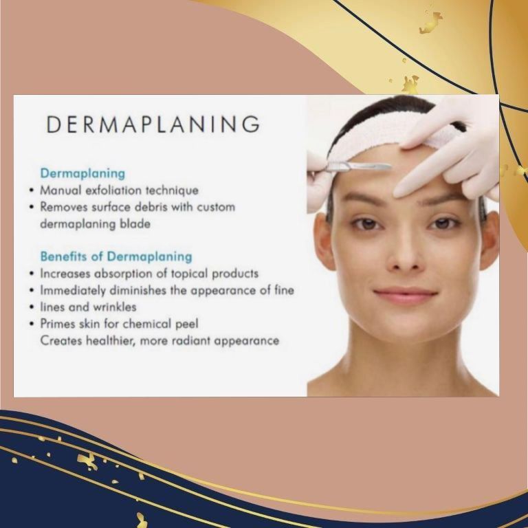 Dermaplaning facial portfolio