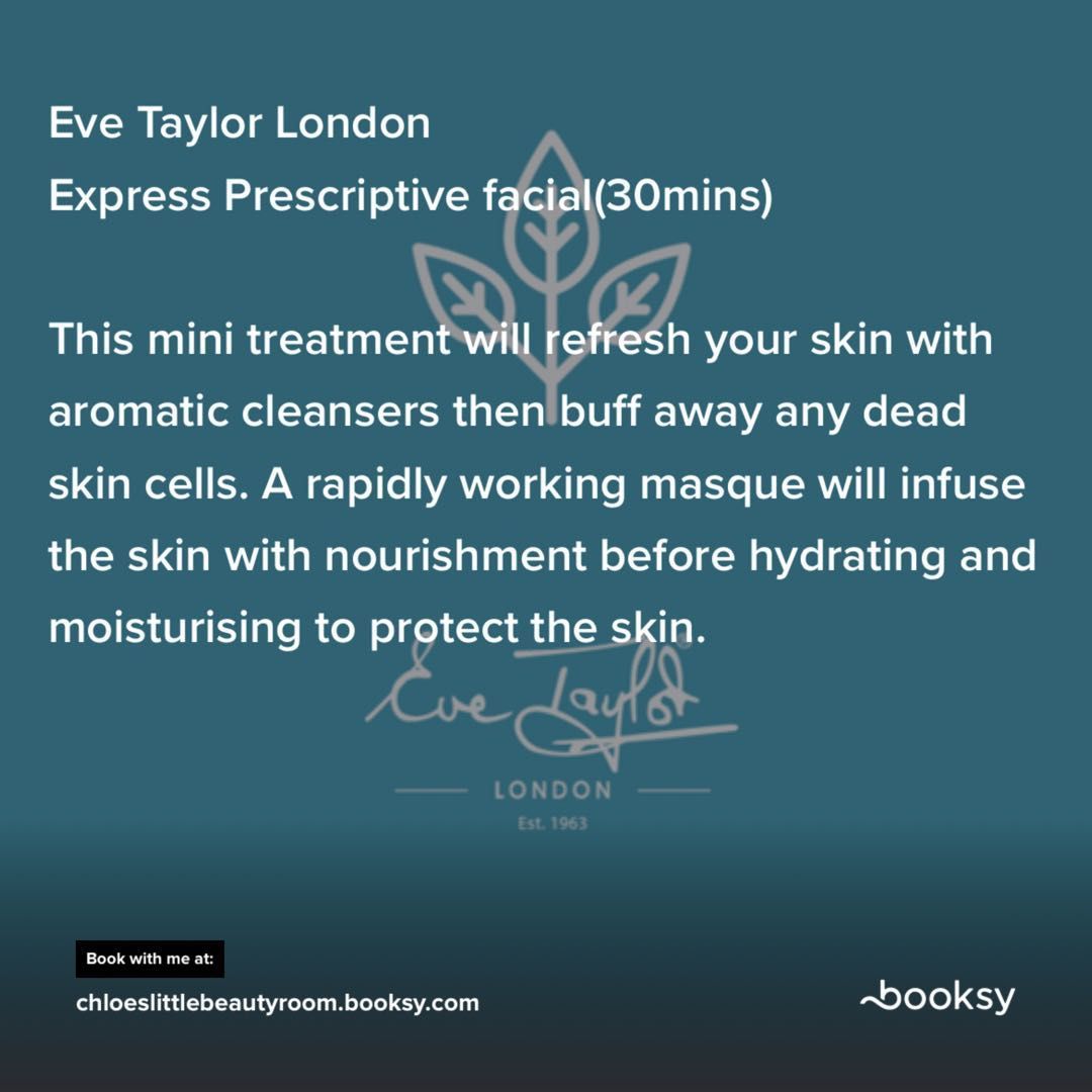 Eve Taylor express facial portfolio