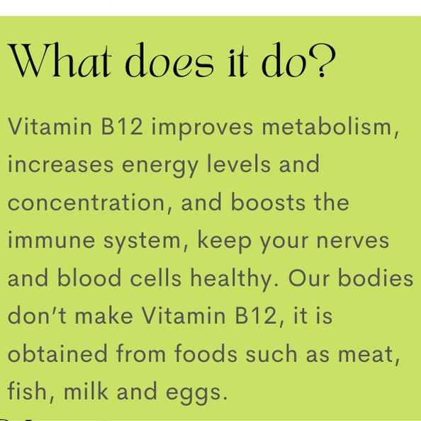 Vitamin b12 Course portfolio