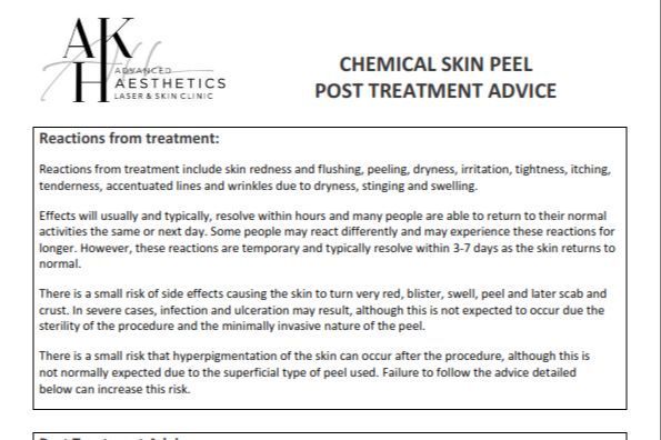 Chemical Peel - PURE PEEL (Acne) portfolio