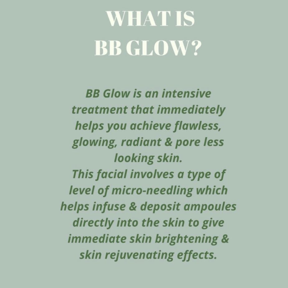 BB Glow Facial- One treatment portfolio
