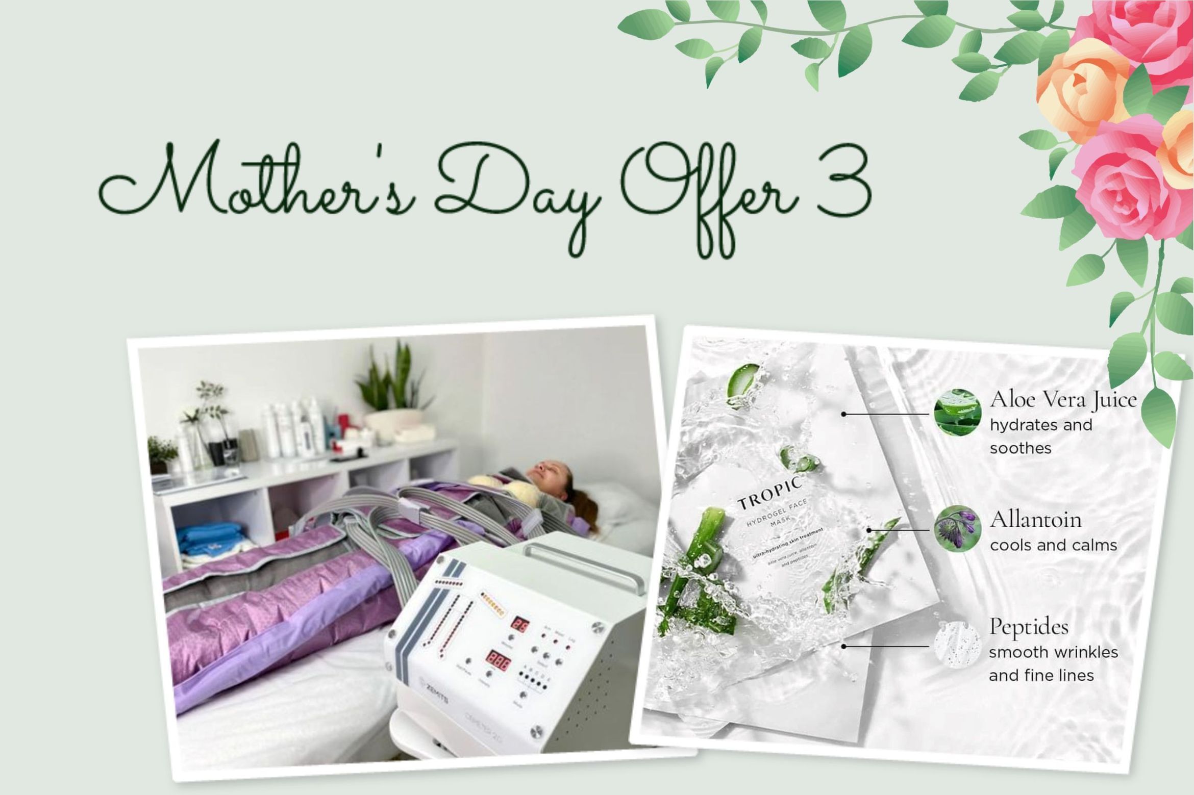 Mothers Day Offer 3 Pressotheraphy & Hydrogel Mask portfolio