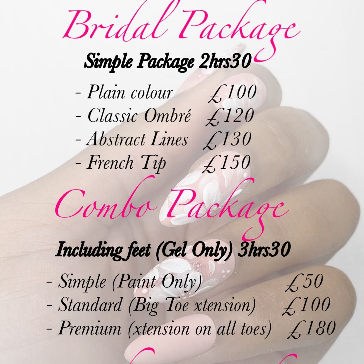 Bridal Package portfolio