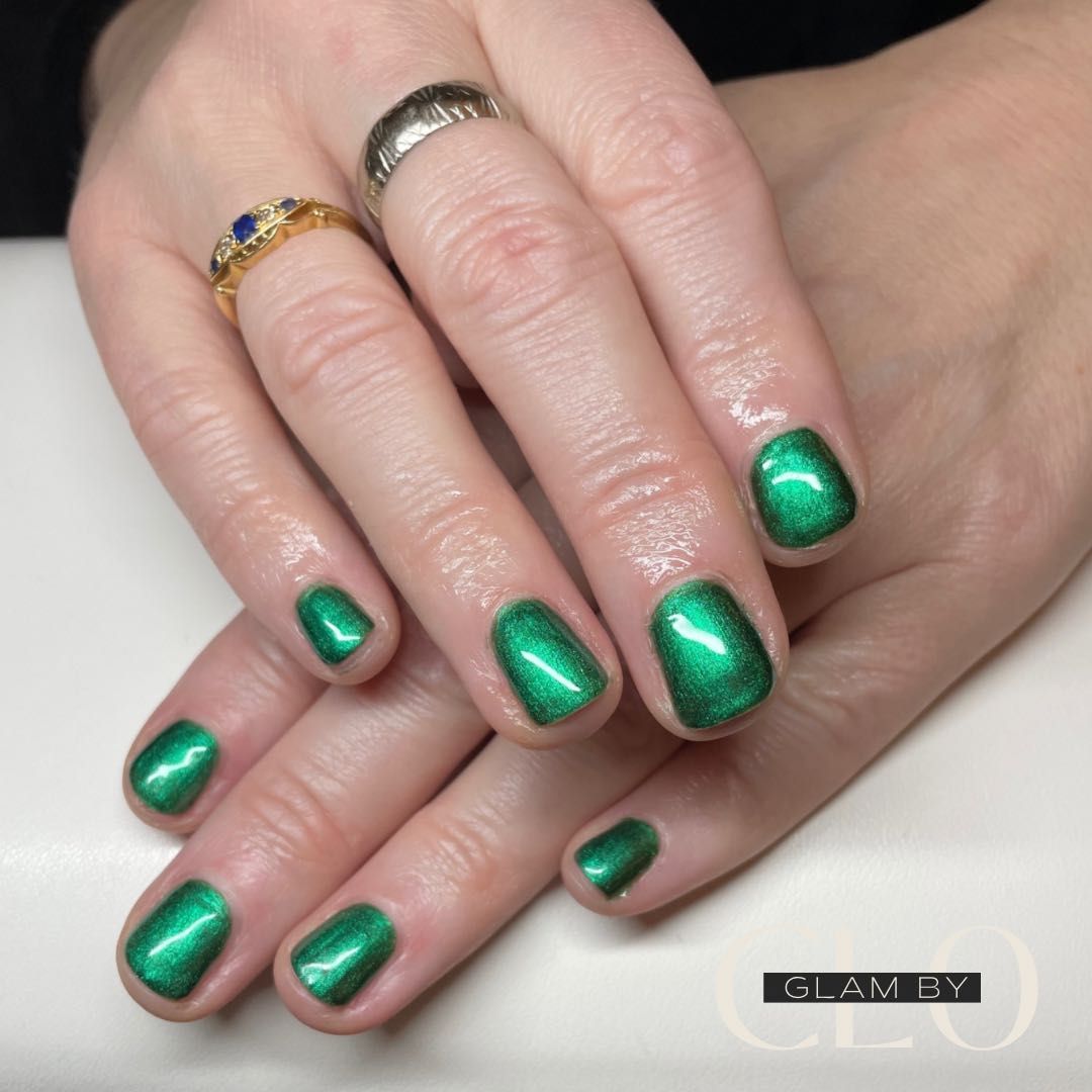 Gel nails plain colour portfolio