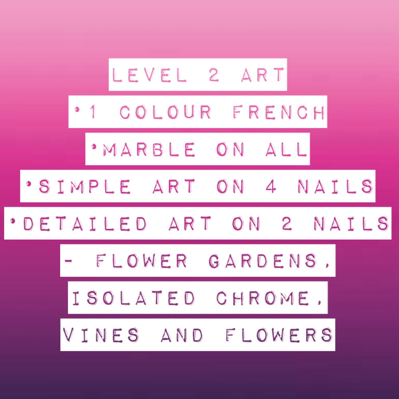 Level 2 nail art portfolio
