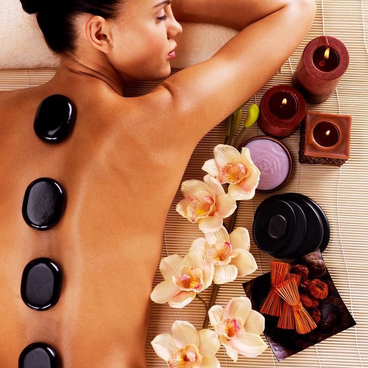 Full body Hot stone massage portfolio