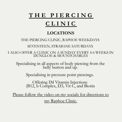 The Piercing Clinic, 232 St Eunan's Terrace, Raphoe, Raphoe, Lifford