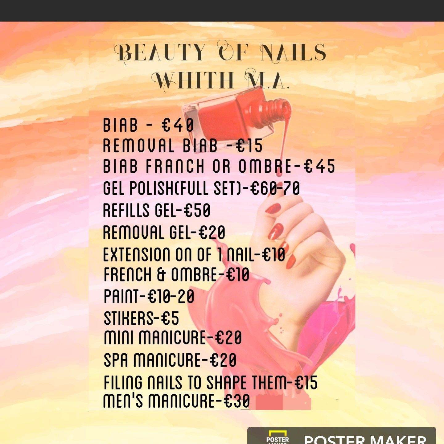 Beauty Of Nails Whith M.A., Parnell Street 58-66, Mall Shopping centre LDL B floor, Dublin