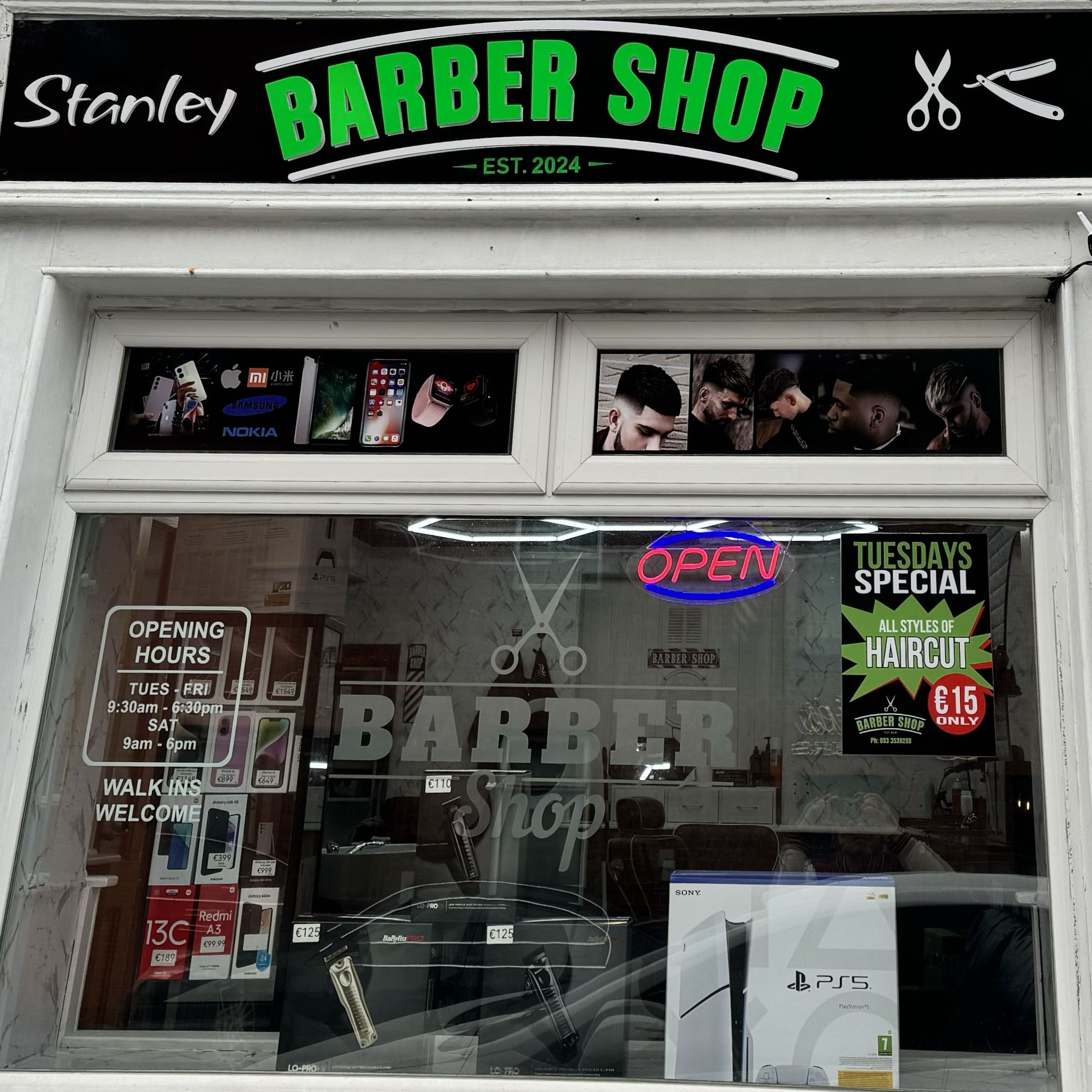 Stanley barber shop, 18 College Street, Cavan, H12, Cavan