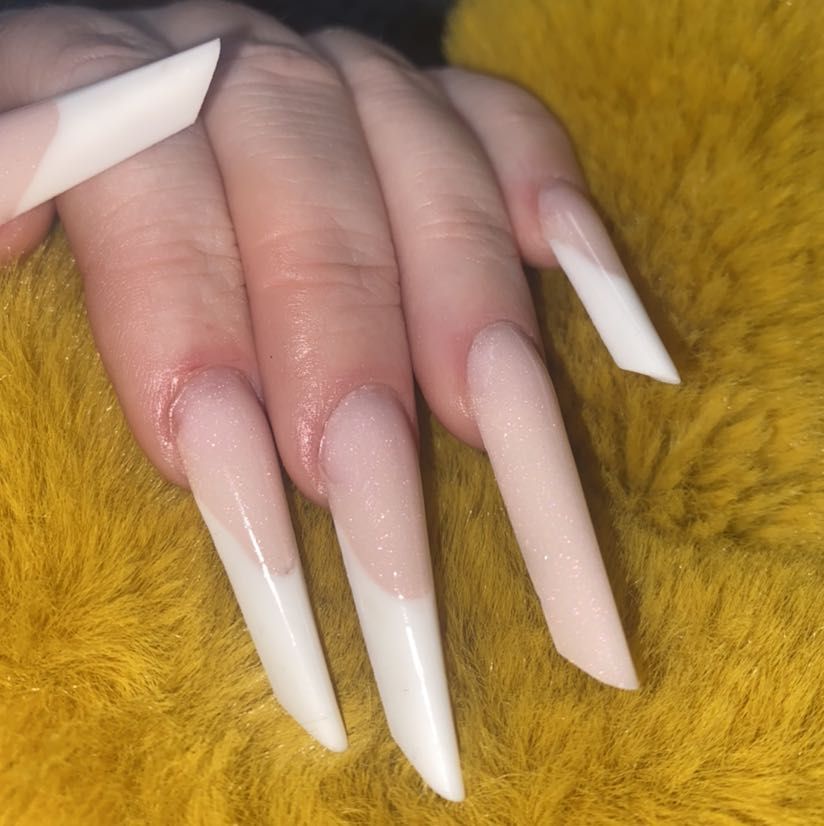 Dual forms french tip classic white/pink portfolio