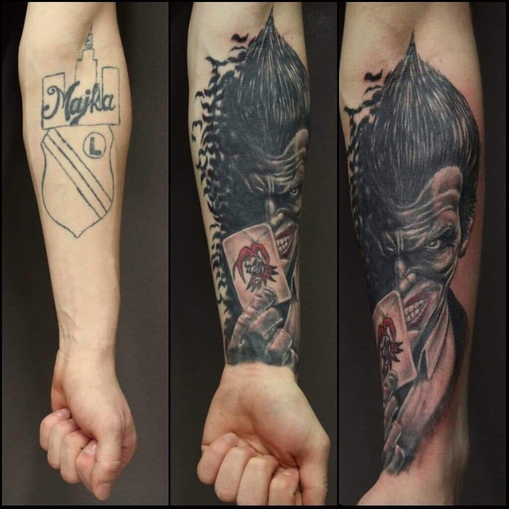 Portfolio usługi Cover starego tatuażu
