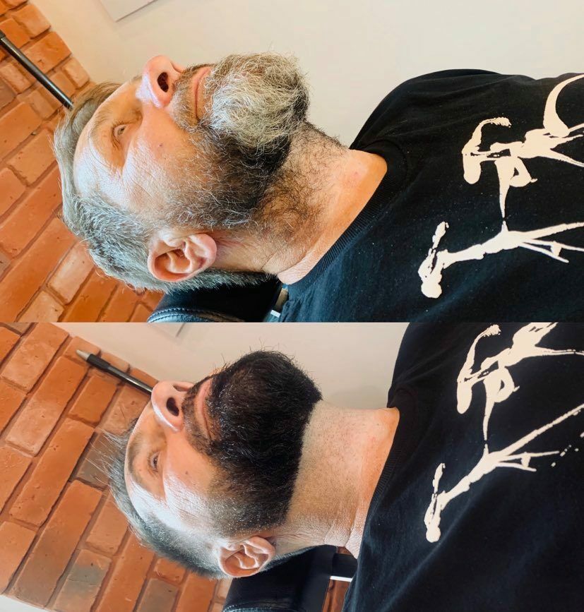 Portfolio usługi Barber Combo ( włosy + broda ) brzytwą + Odsiwi...