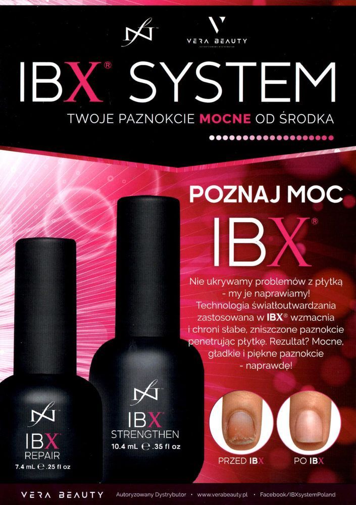 Portfolio usługi IBX jedyna odżywka wchodząca w głąb paznokci