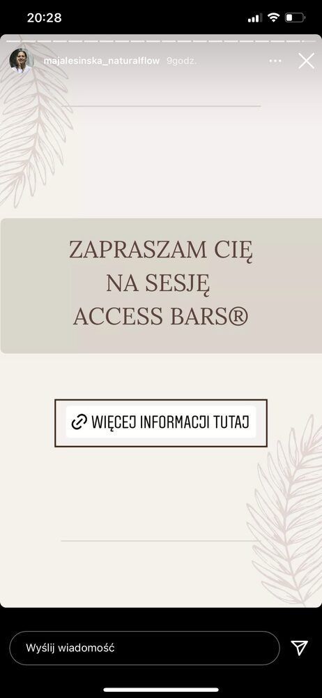 Portfolio usługi Access Bars