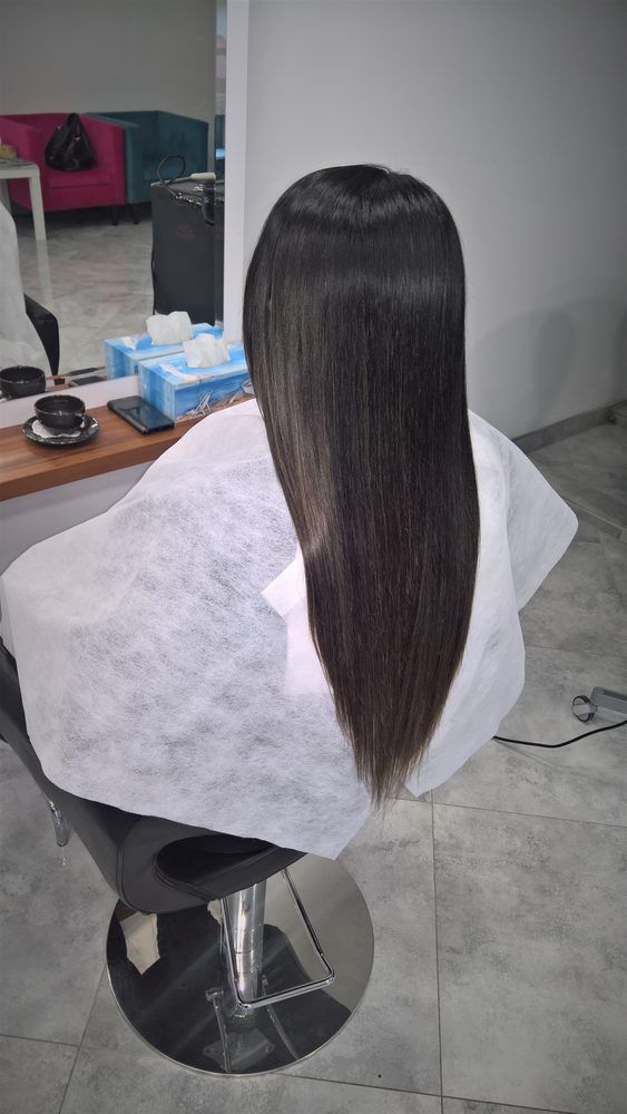 Portfolio usługi Farbowanie + strzyżenie "długie włosy"