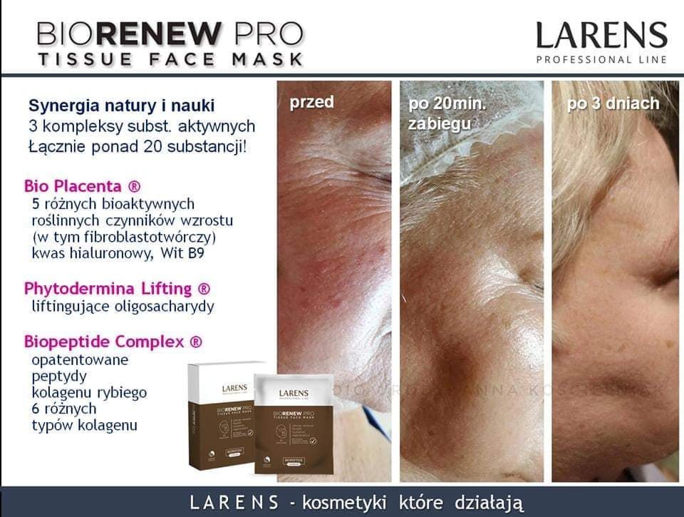 Portfolio usługi Larens BIO Renew PRO Tissue Face Mask