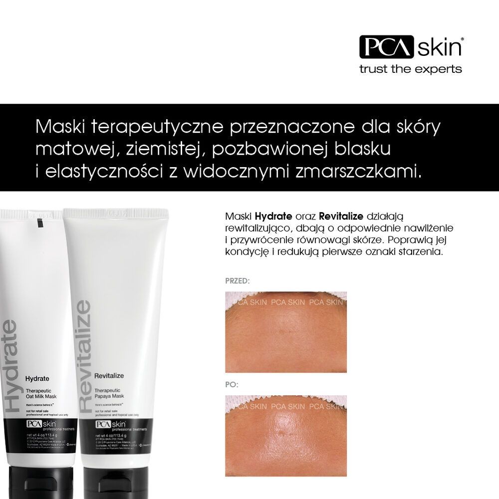 Portfolio usługi Terapia PCA Skin przeciwstarzeniowa (kwasy, mas...