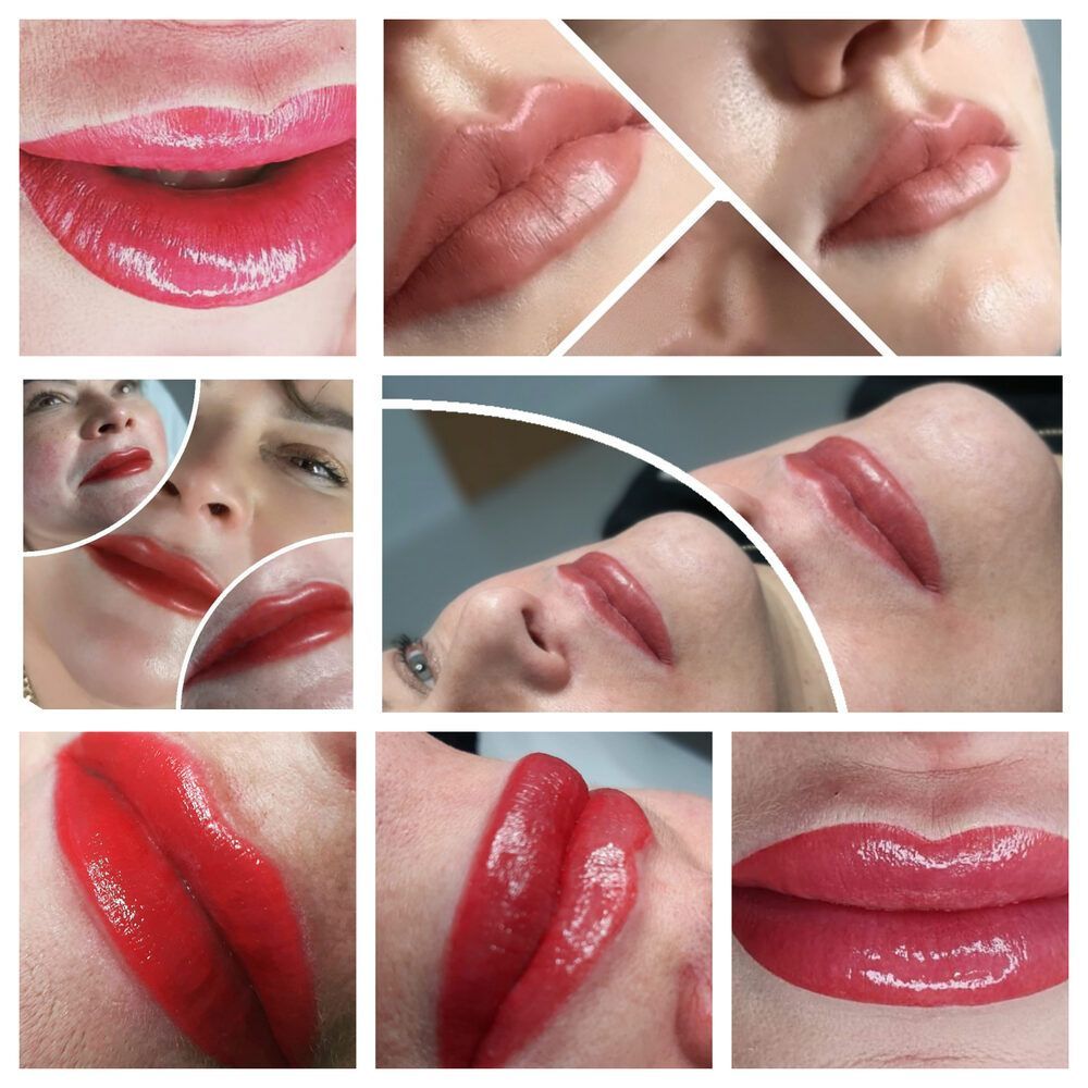 Portfolio usługi Makijaż permanentny ust metoda efekt szminki