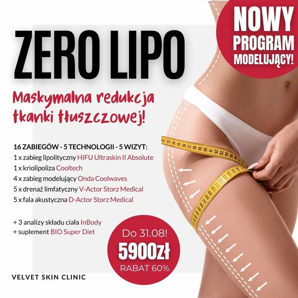 Portfolio usługi Program Zero Lipo - program lipolityczny