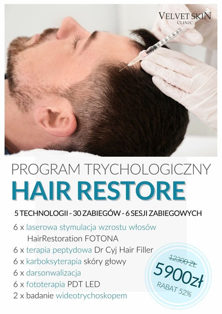 Portfolio usługi Program trychologiczny HAIR RESTORE