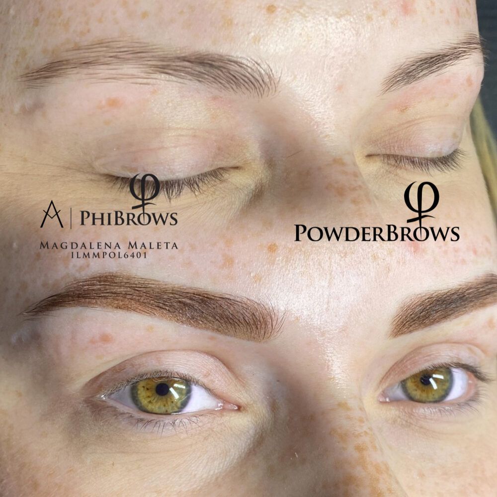 Portfolio usługi Makijaż permanentny Brwi PowderBrows