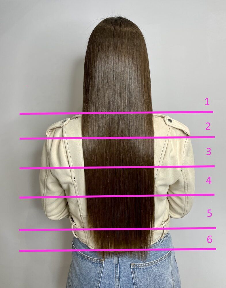 Portfolio usługi Keratynowe prostowanie włosów - długość nr 2