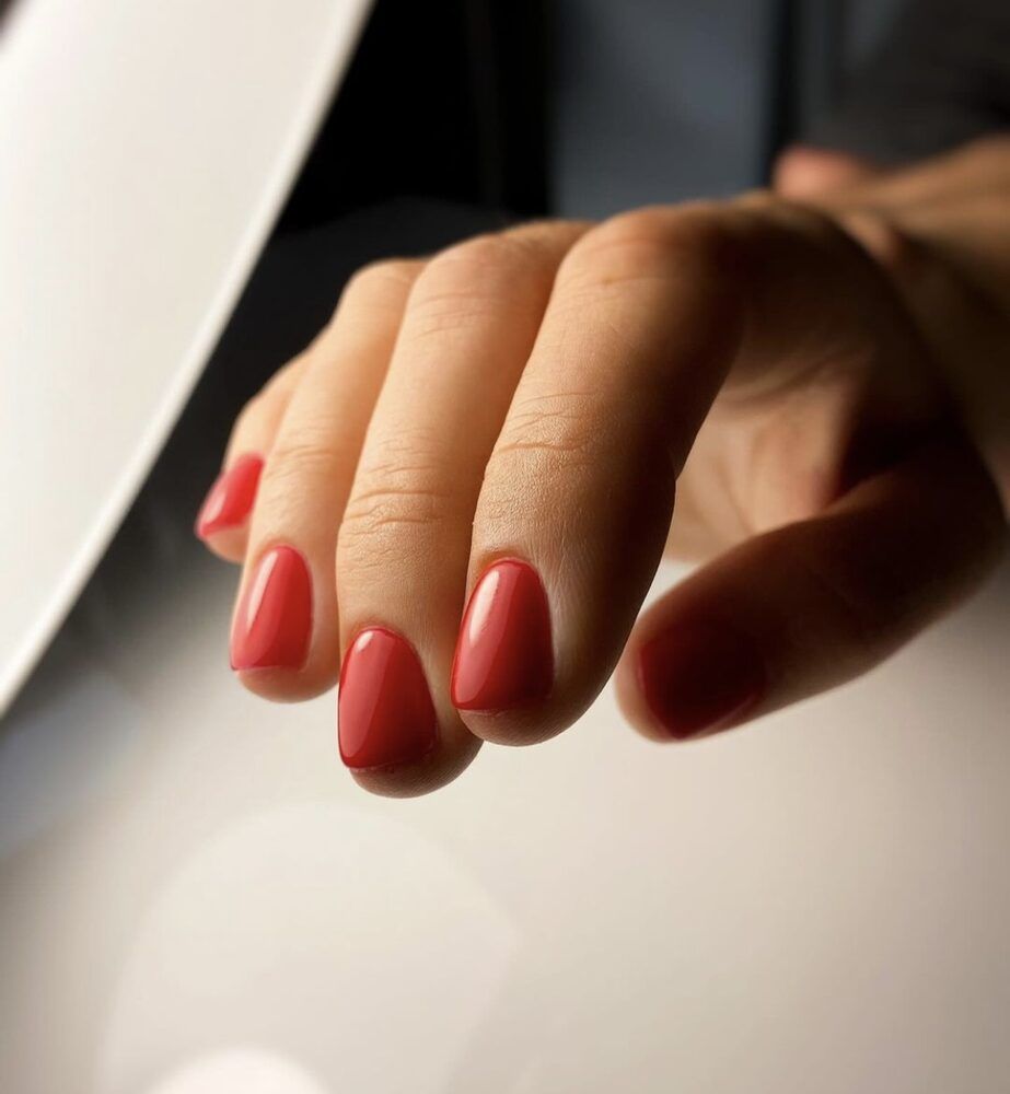 Portfolio usługi Manicure hybrydowy 1 kolor