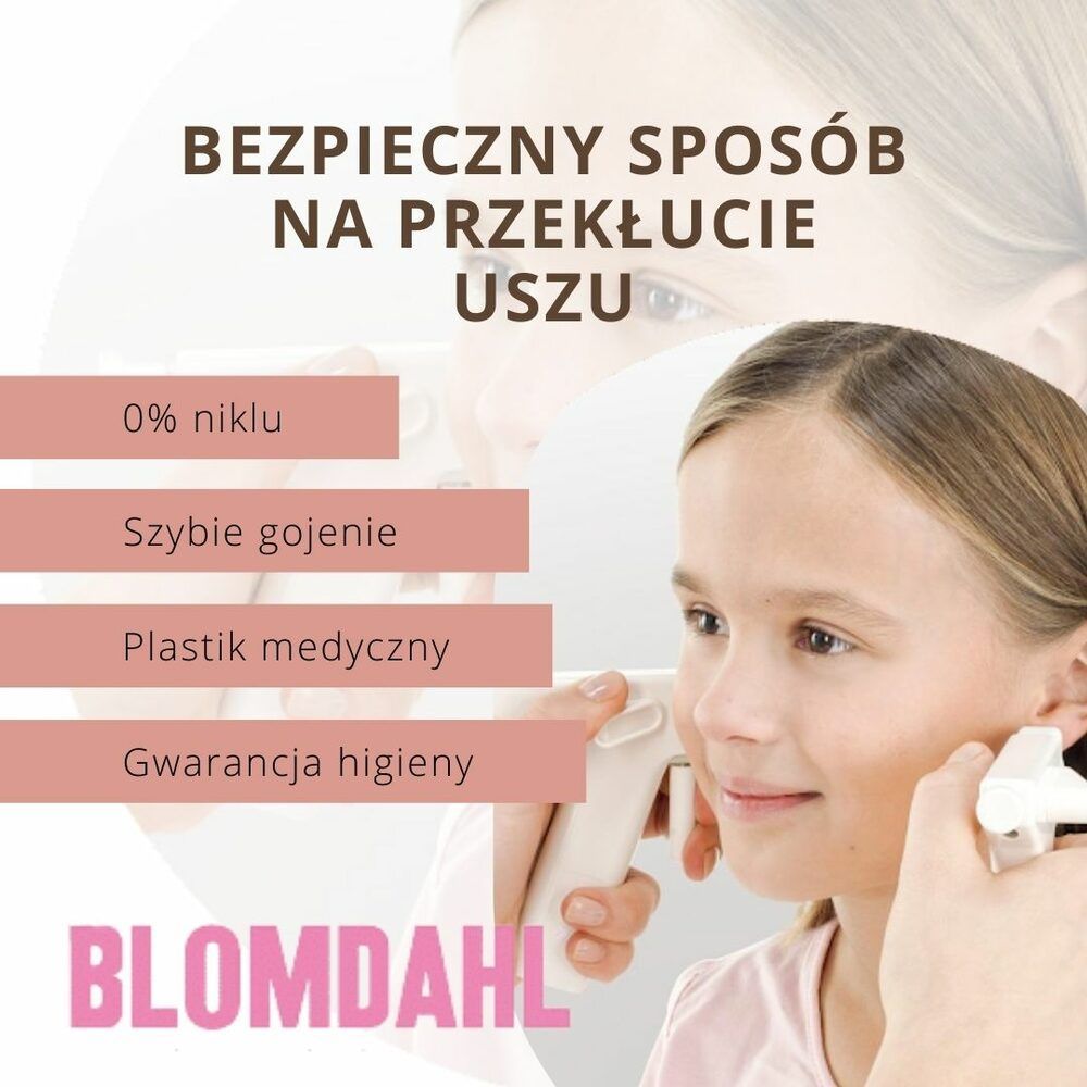 Portfolio usługi Przekłuwanie uszu z kolczykami metodą Blomdahl