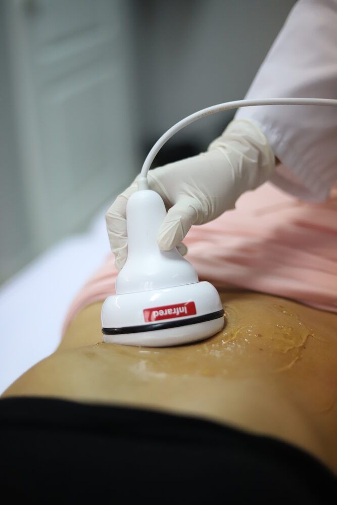 Portfolio usługi Podczerwień+ liposukcja ultradźwiękowa ramiona