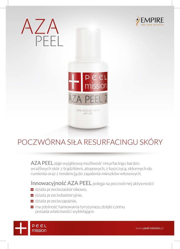 Portfolio usługi AZA PEEL terapia przeciwtrądzikowa dla skór wra...