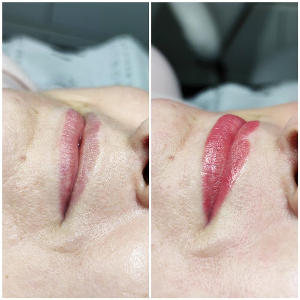 Portfolio usługi Makijaż permanentny ust Aquarelle Lips + korekta